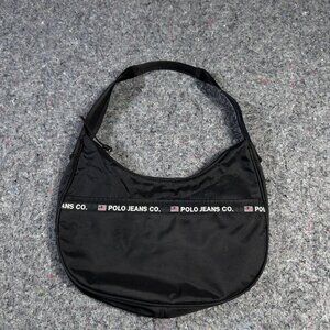 Polo Jeans Co. - Vintage - Ralph Lauren Bag Women's Purse Black Nylon Shoulder